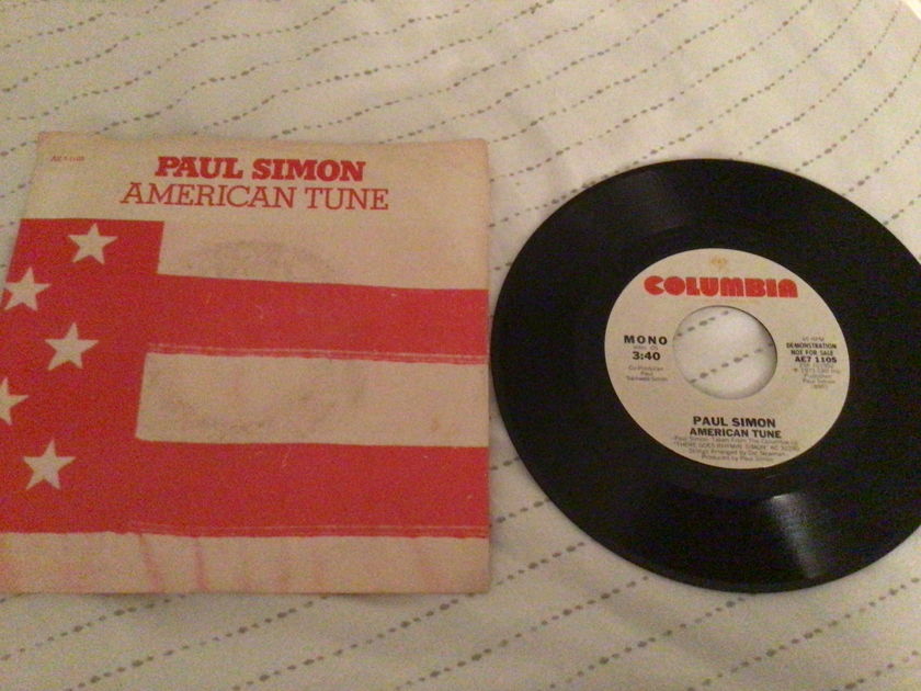 Paul Simon Promo Mono/Stereo 45 With Picture Sleeve Vinyl NM  American Tune