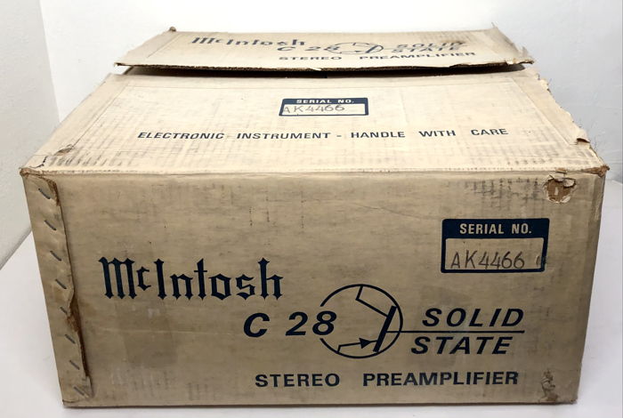 McIntosh C28 2-CH Solid State Stereo PreAmp Pre Amplifi...