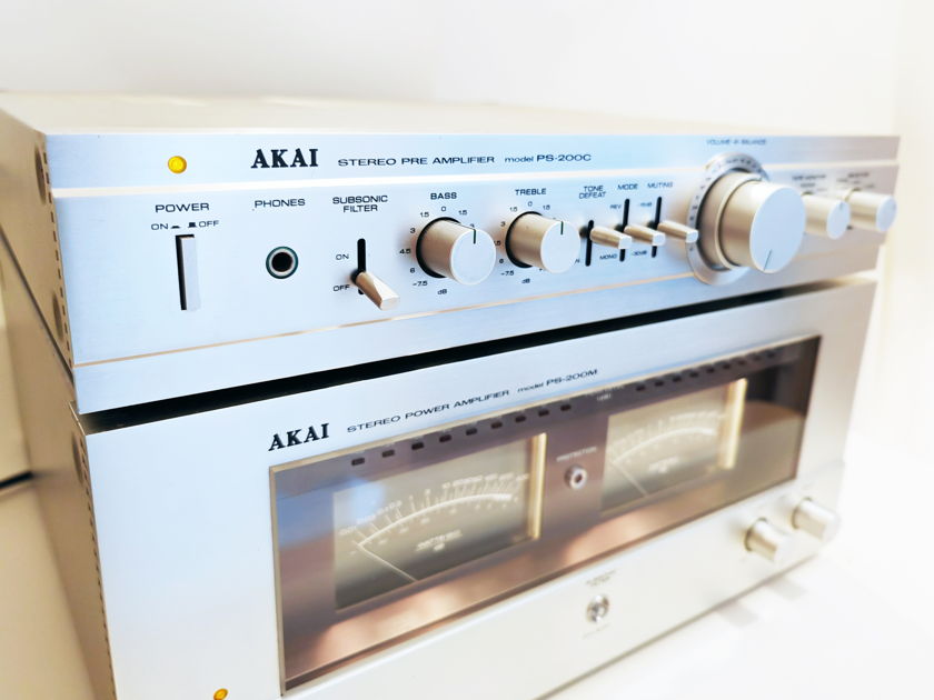 Akai PS-200M & Akai PS-200C, Prestige Series power amplifier and pre amplifier