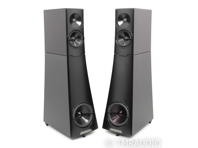 YG Acoustics Hailey 1.2 Floorstanding Speakers; Black Aluminum Pair (46246)