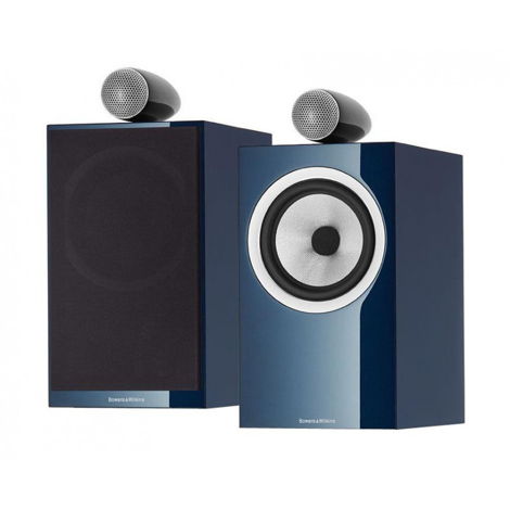 B&W 705 Signature Bookshelf Speakers; Midnight Blue Pai...