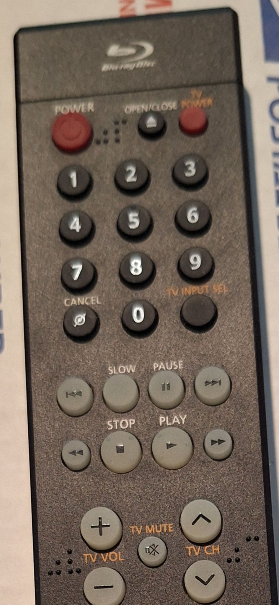 Samsung BLU RAY DVD model 00070D Remote Control Brand New 2