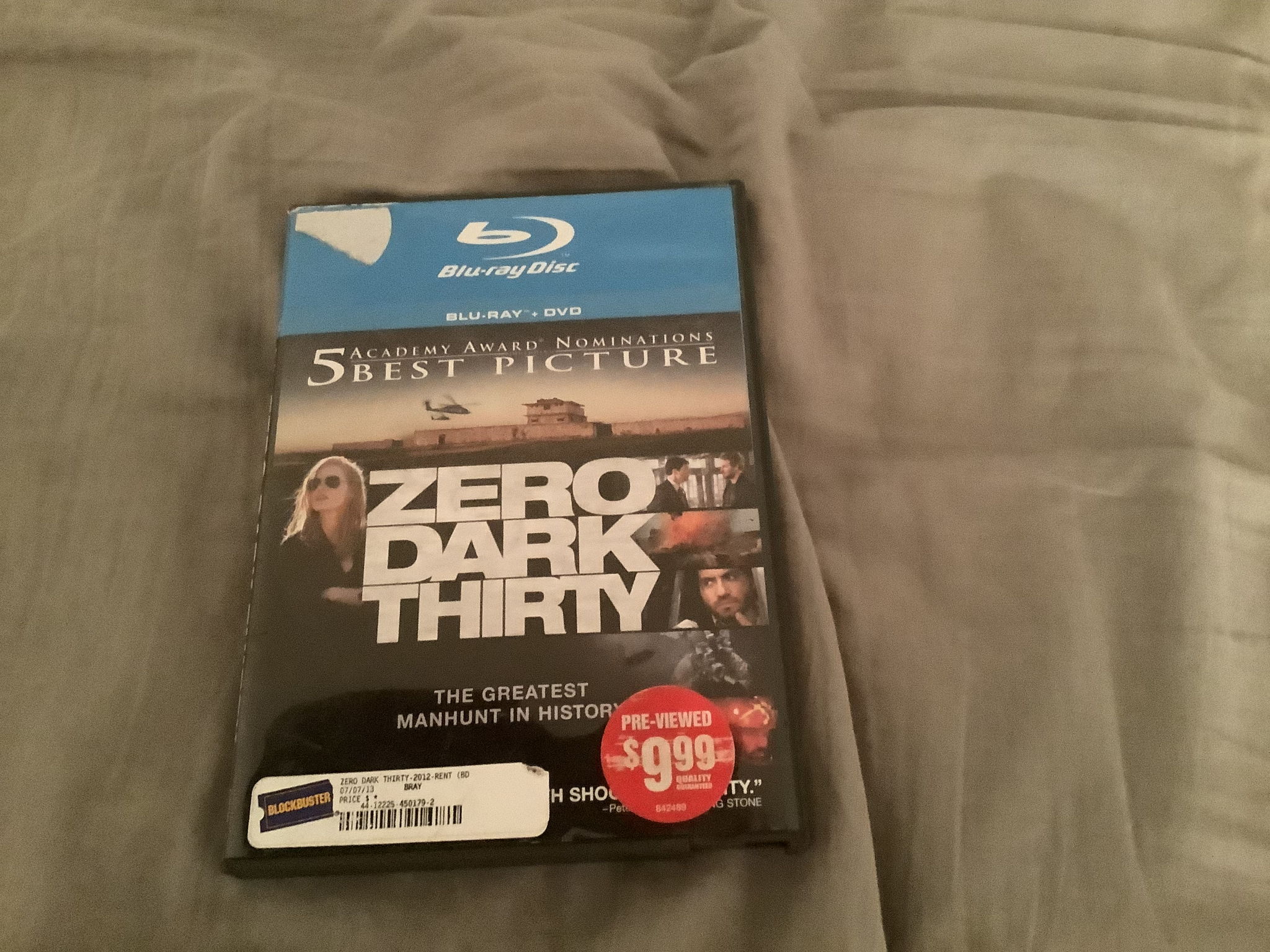 Blu Ray DVD Zero Dark Thirty