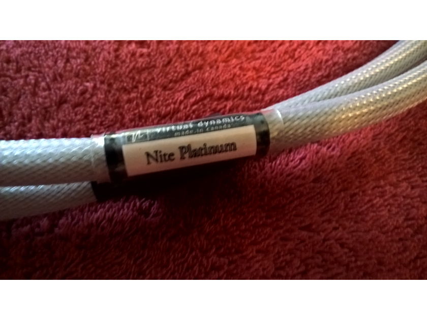 Virtual Dynamics  Nite Platinum 15 amp Power Cable 5 feet Dynamic and Open !