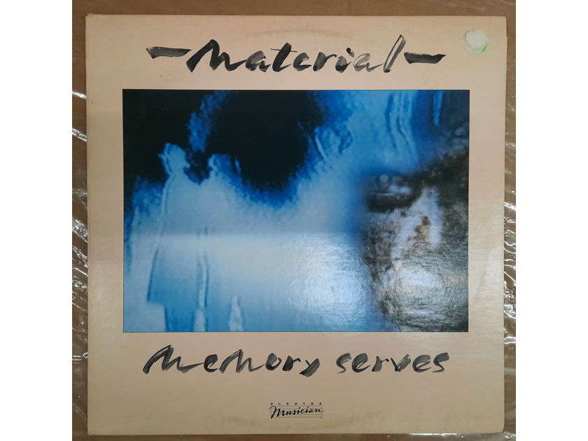 Material - Memory Serves 1982 NM- VINYL LP PROMO REISSUE  Elektra Musician  E1-60042