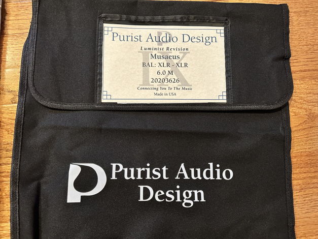 Purist Audio Design Musaeus Luminist Revision XLR ICs 6...