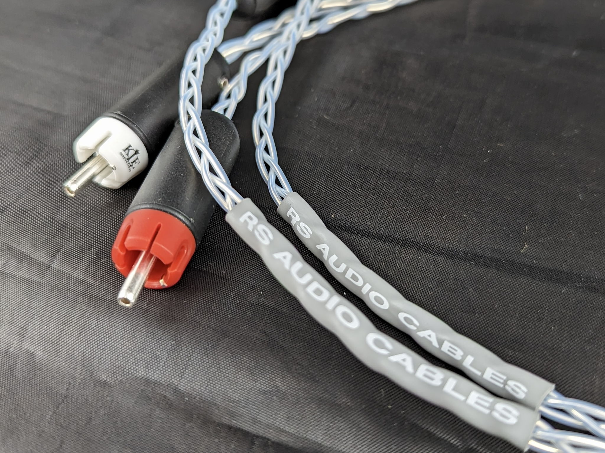 New RS Cables 0.5m Pair Solid Silver Interconnects wit... 6