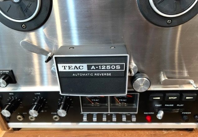 TEAC A-1250S AUTO-REVERSE STEREO, Reel To Reel Tape Deck Recorder Player