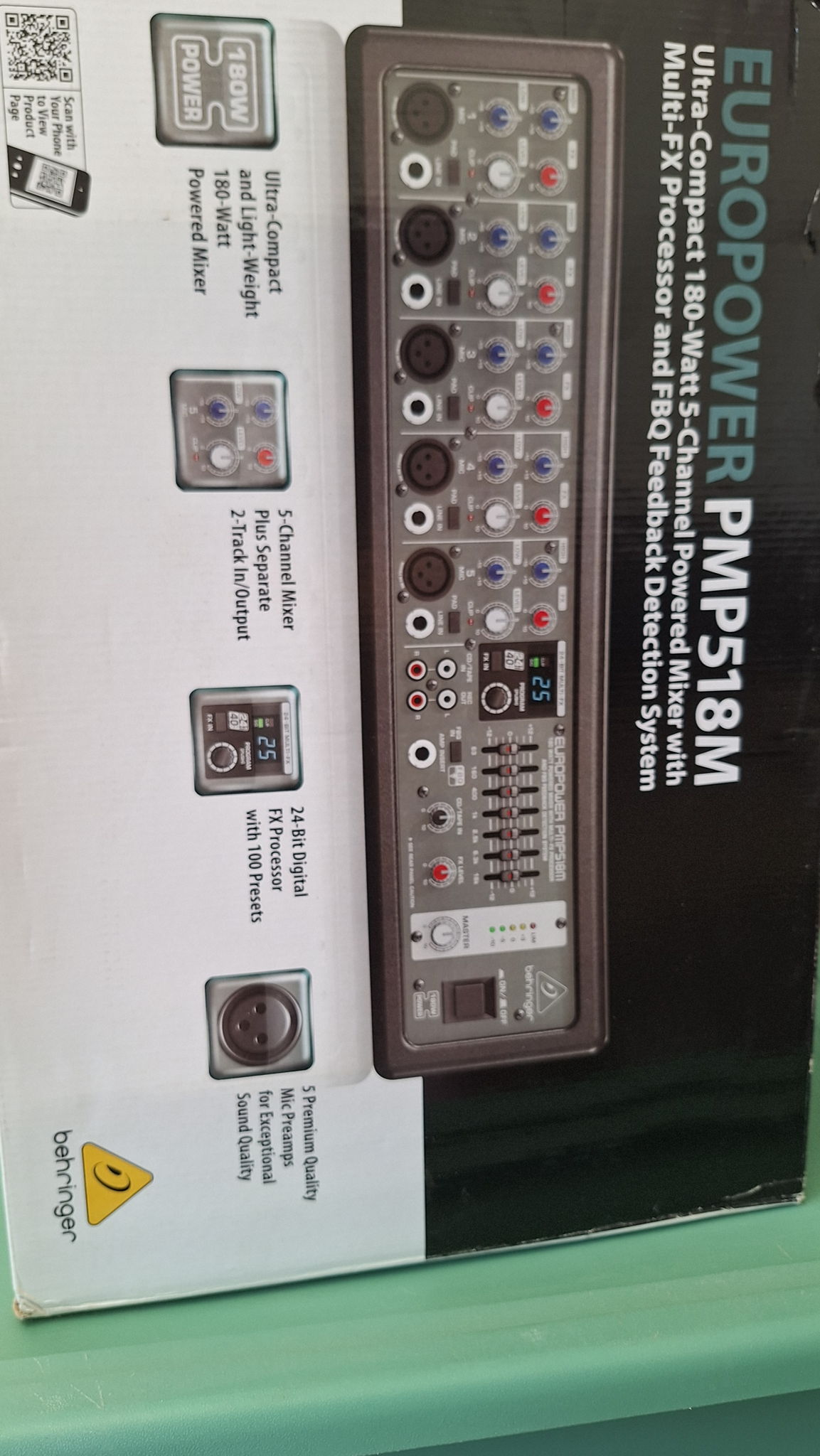 Europower PMP518M Ultra Compaact 180 Watt 5 Channel Pow... 6