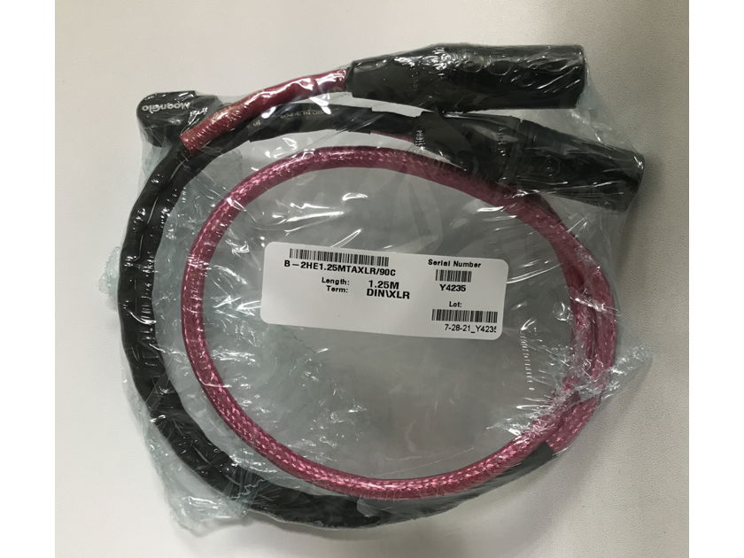 Nordost Heimdall 2 PHONO CABLE, 1.25 METERS, FIVE PIN DIN TO XLR, NEAR MINT, 1-YR WARRANTY