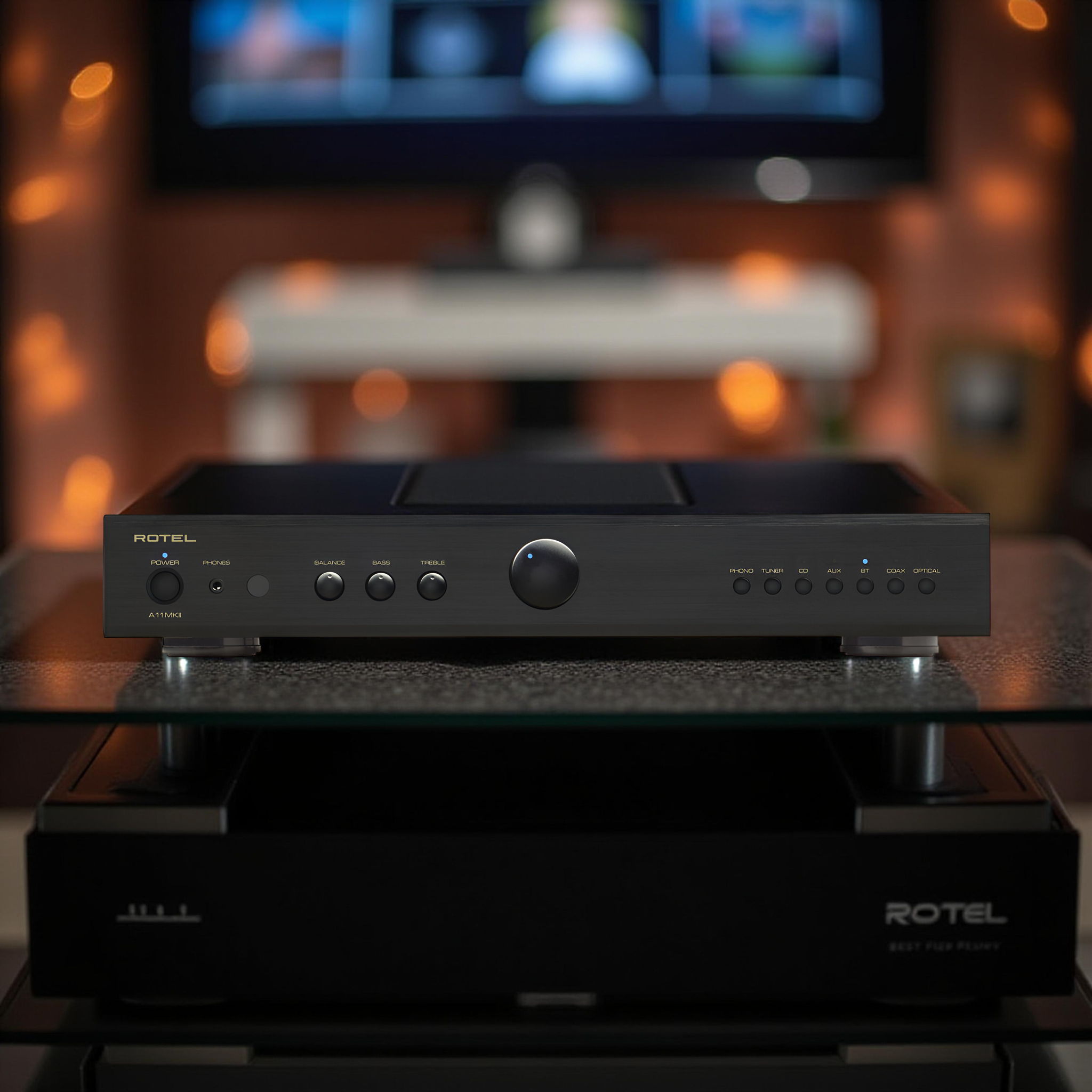 Rotel A11 MKII 50/80-WRMS Integrated Amplifier - Black ...