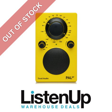 Tivoli PAL BT AM/FM Portable Bluetooth Radio - Yellow