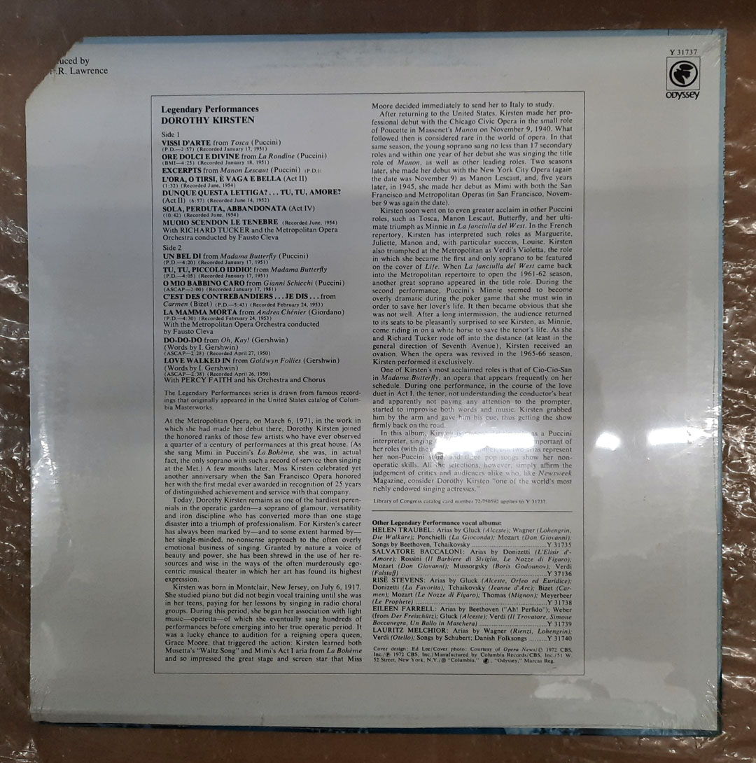 Dorothy Kirsten - By Popular Demand 1972 SEALED VINYL L... 2