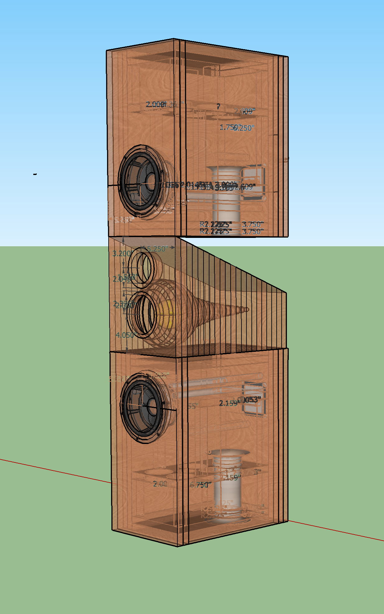 LCR Sketchup design