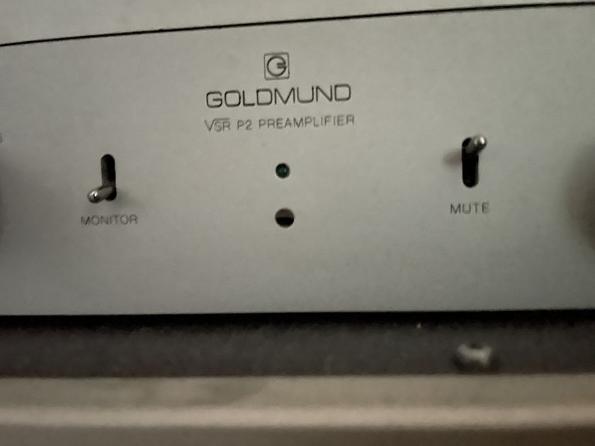 Goldmund Mimesis SR-M2 Monoblock Amps 200 W each, SR-P2 Pre-Amp