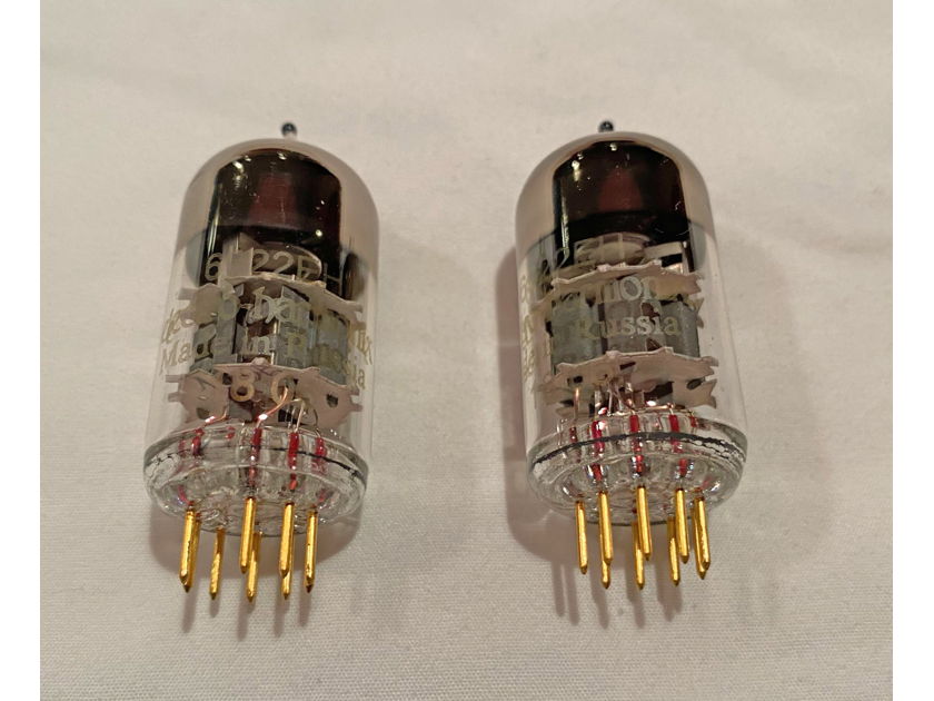 New Price - Two Pairs of Audio Tubes - New Old Stock Amperex PQ 6992 Tubes (2) & New Electro-Harmonix Gold 6992 Tubes (2)