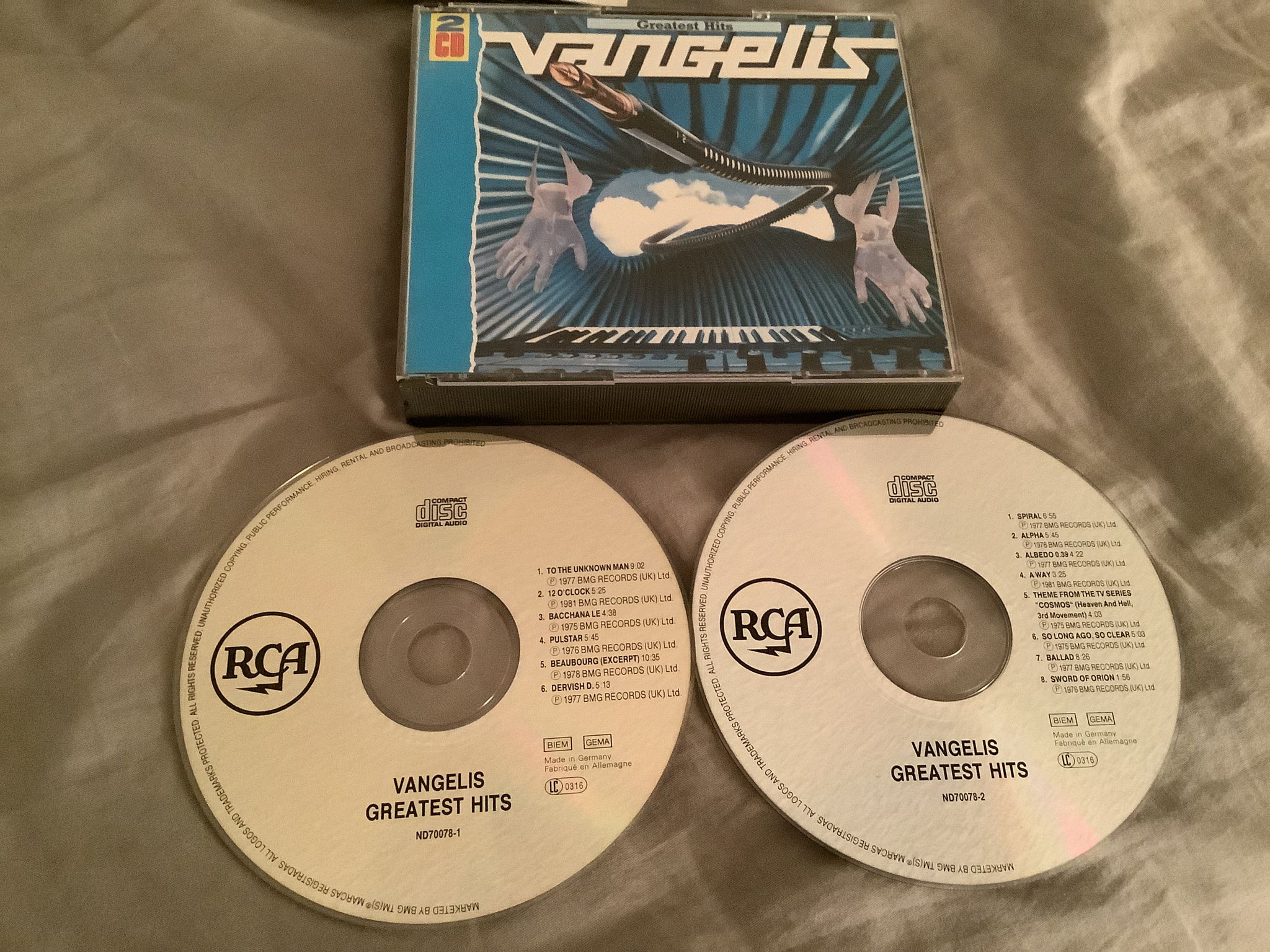 Vangelis 2CD RCA Germany  Greatest Hits