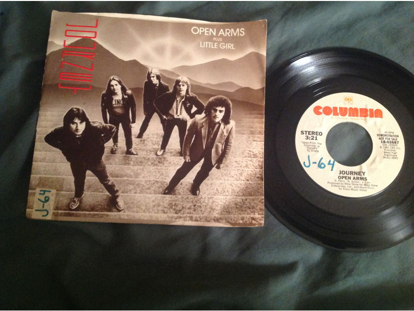 Journey  Open Arms Columbia Records Promo  45 With Picture Sleeve