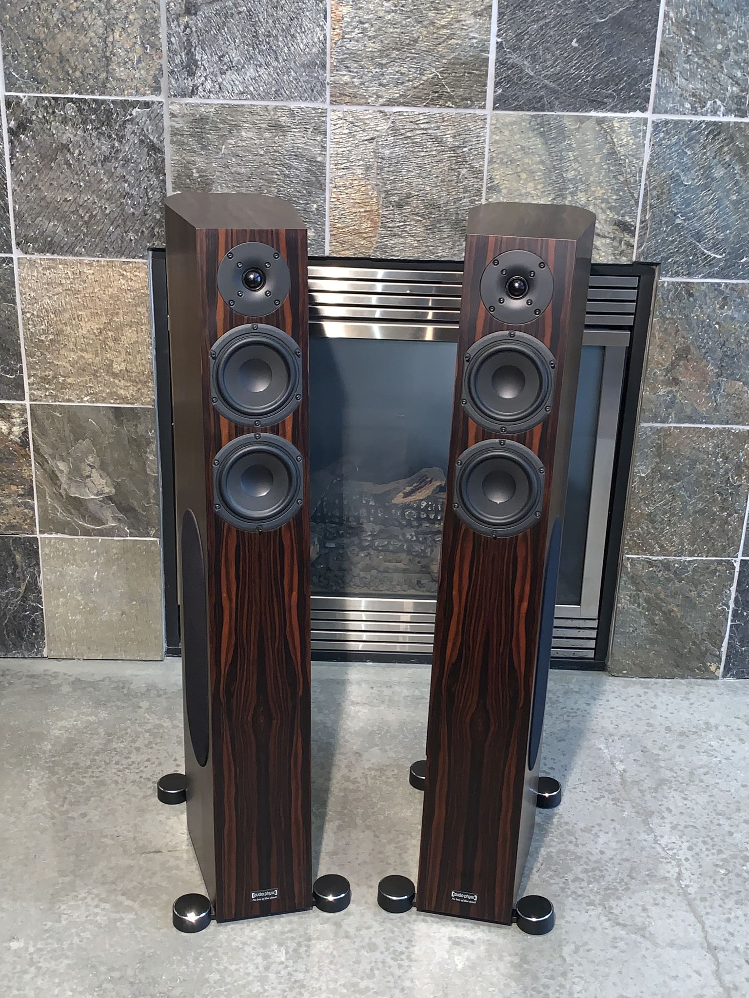 AUDIO PHYSIC SCORPIO LOUDSPEAKERS - MADAGASCAR EBONY