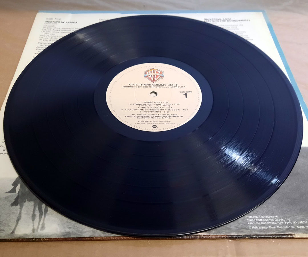 Jimmy Cliff – Give Thankx 1978 NM- Vinyl LP REGGAE Warn... 5