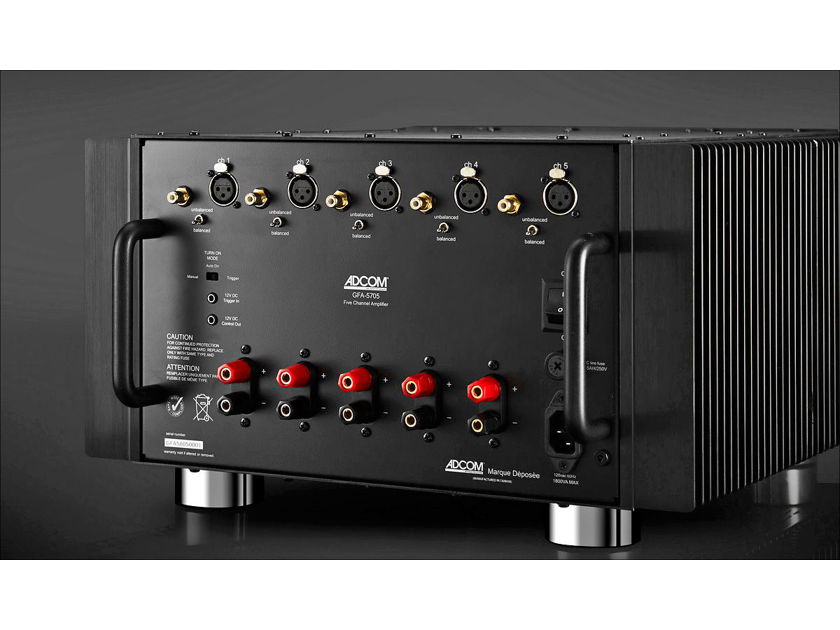 NEW! ADCOM GFA-5705 - CLASS A/B 200 Watts Per Channel x 5 Balanced Amplifier Deal!