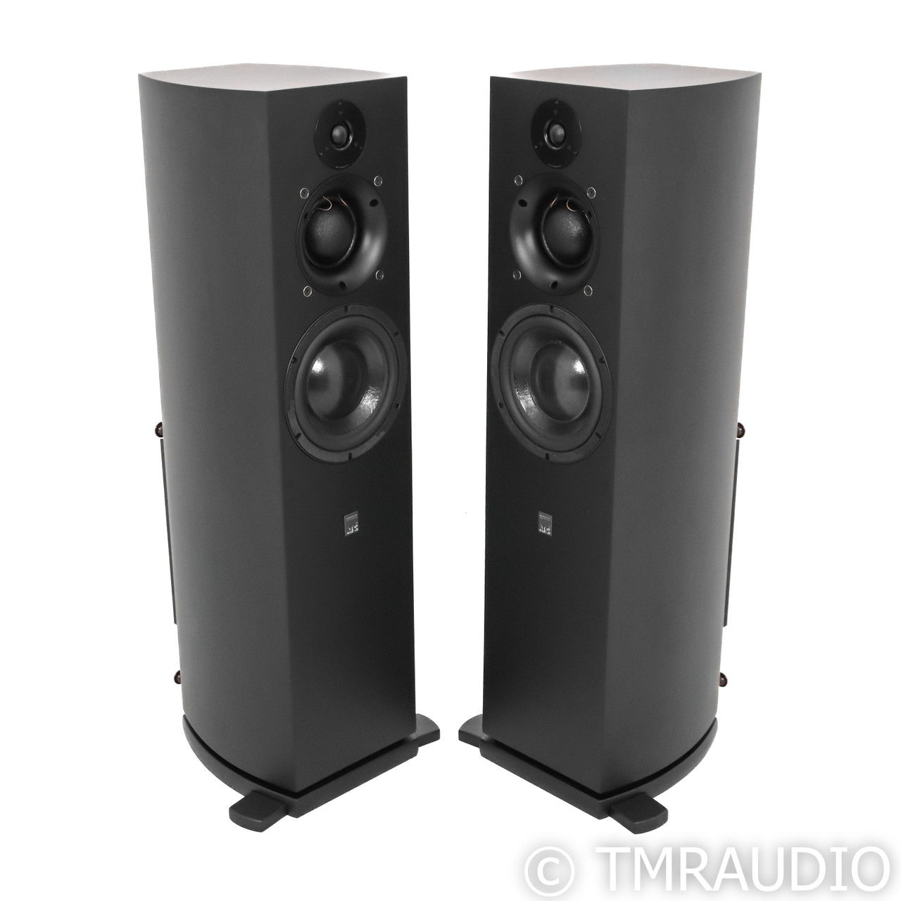 ATC SCM 40A Powered Floorstanding Speakers; Black Ash P...