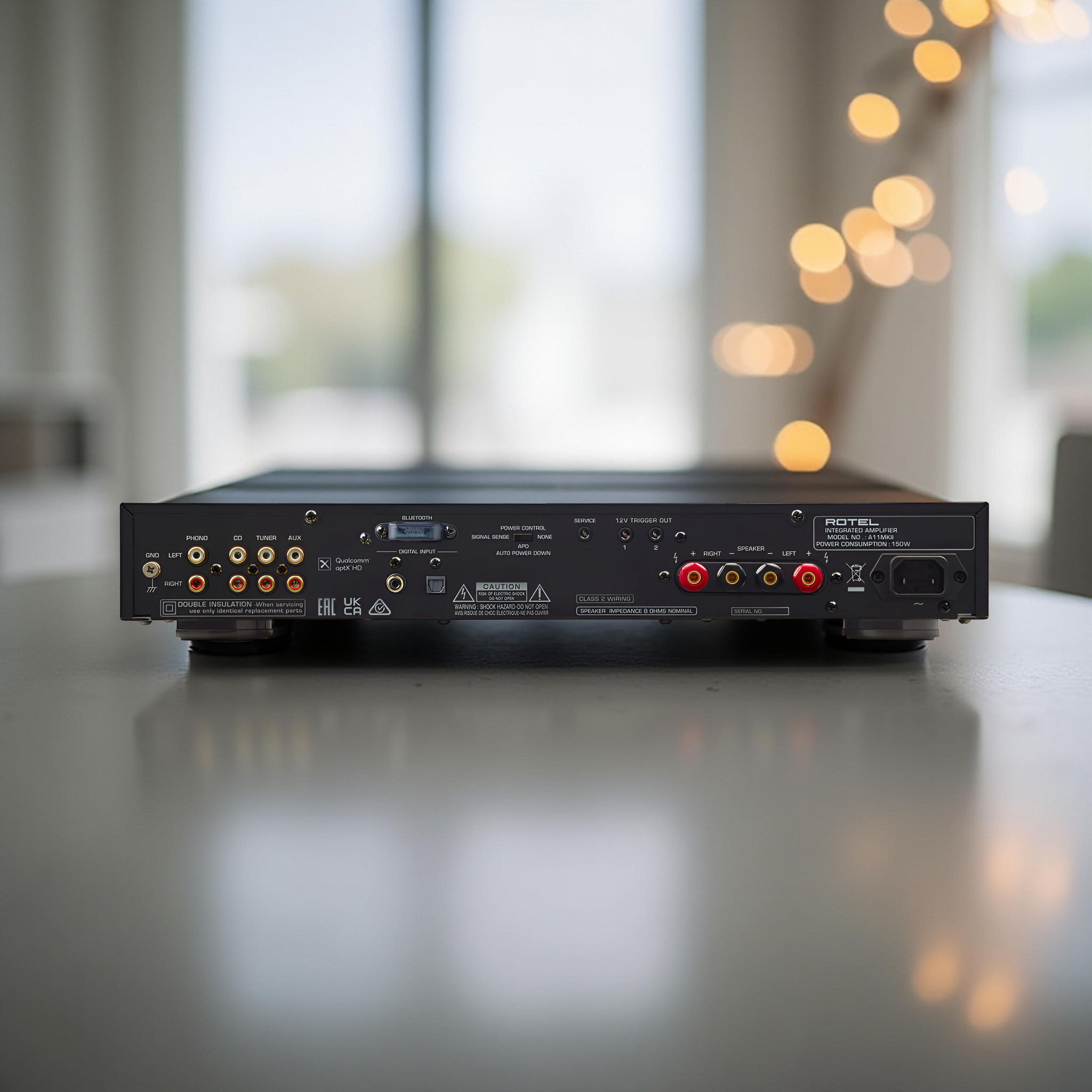 Rotel A11 MKII 50/80-WRMS Integrated Amplifier - Black ... 4