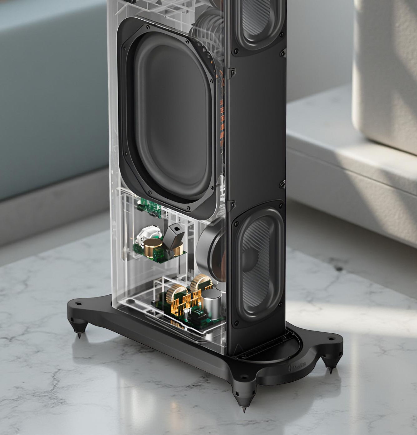 GoldenEar T66 Full-Range Tower Speaker with Built-In Su... 11