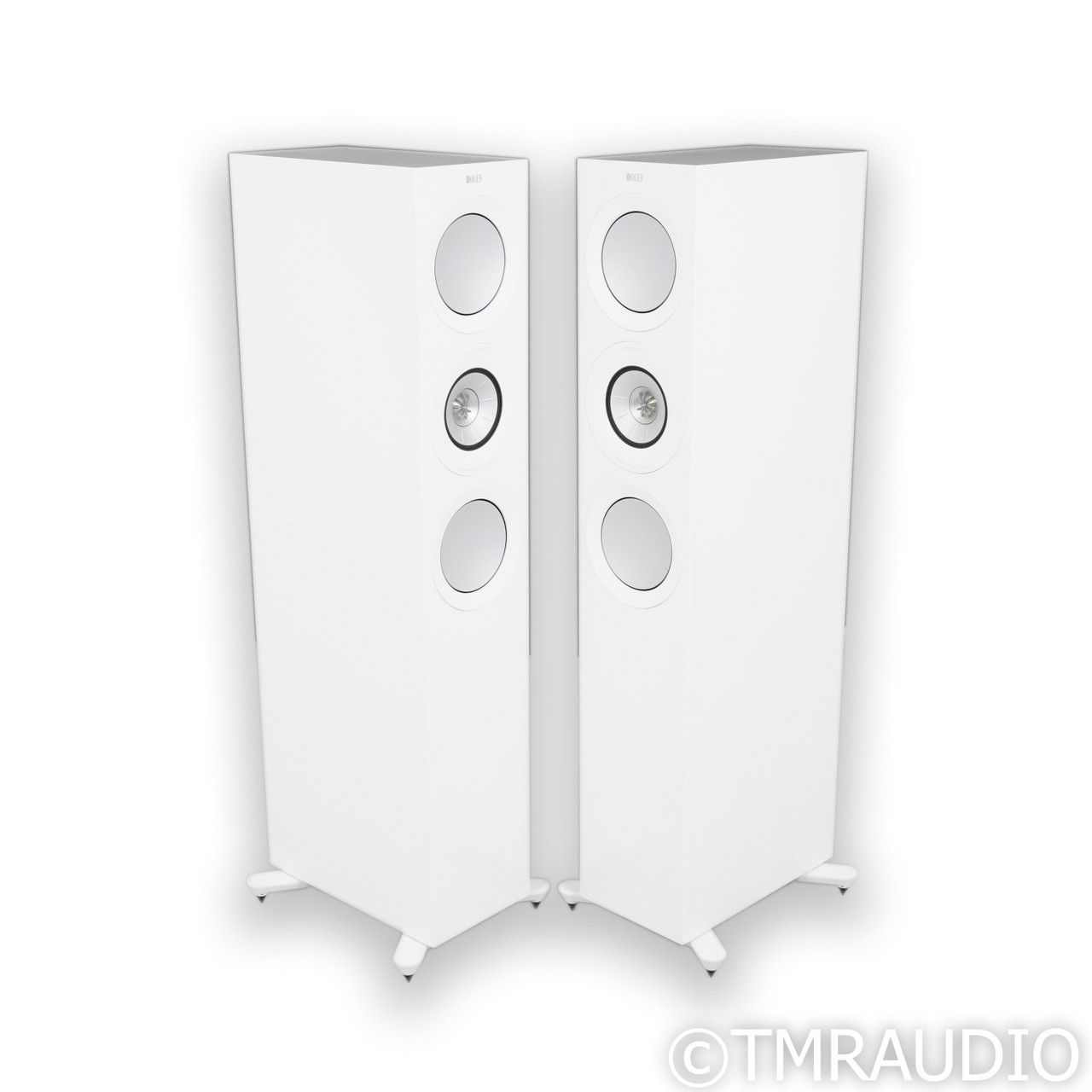 KEF R7 Meta Floorstanding Speakers; White Gloss Pair (6...