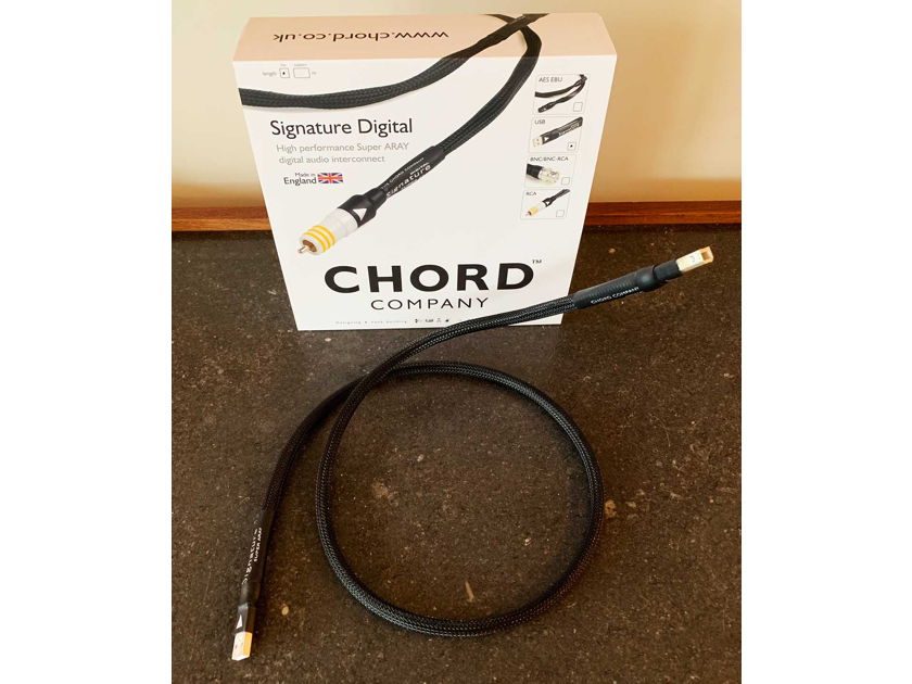Chord Company Signature USB - 1 Meter, mint condition, 4 months old - new lower price