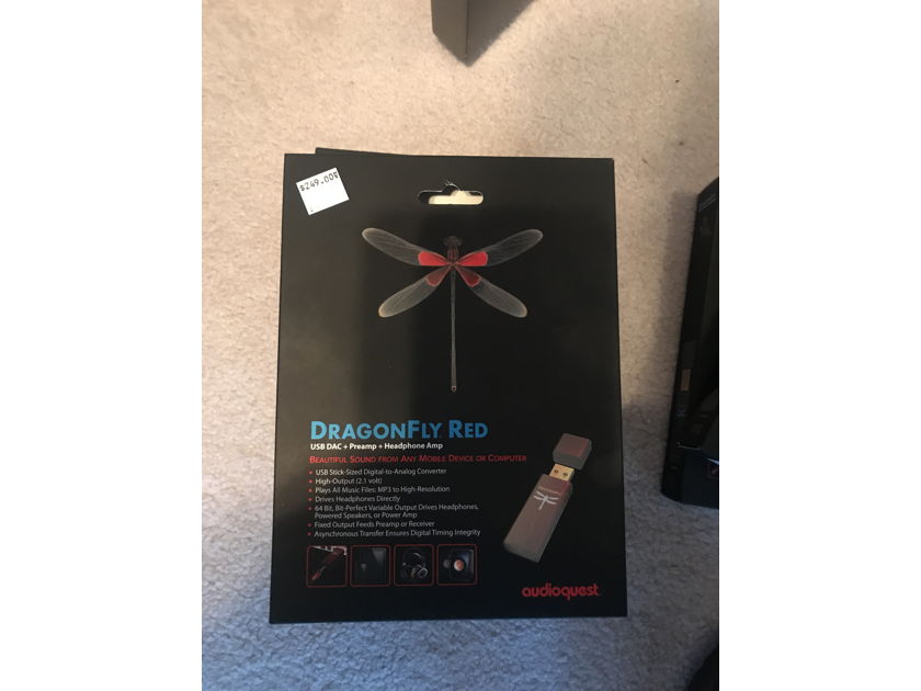 AudioQuest Dragonfly Red - MQA Enabled - NEW & IN THE BOX! - Full Warranty!