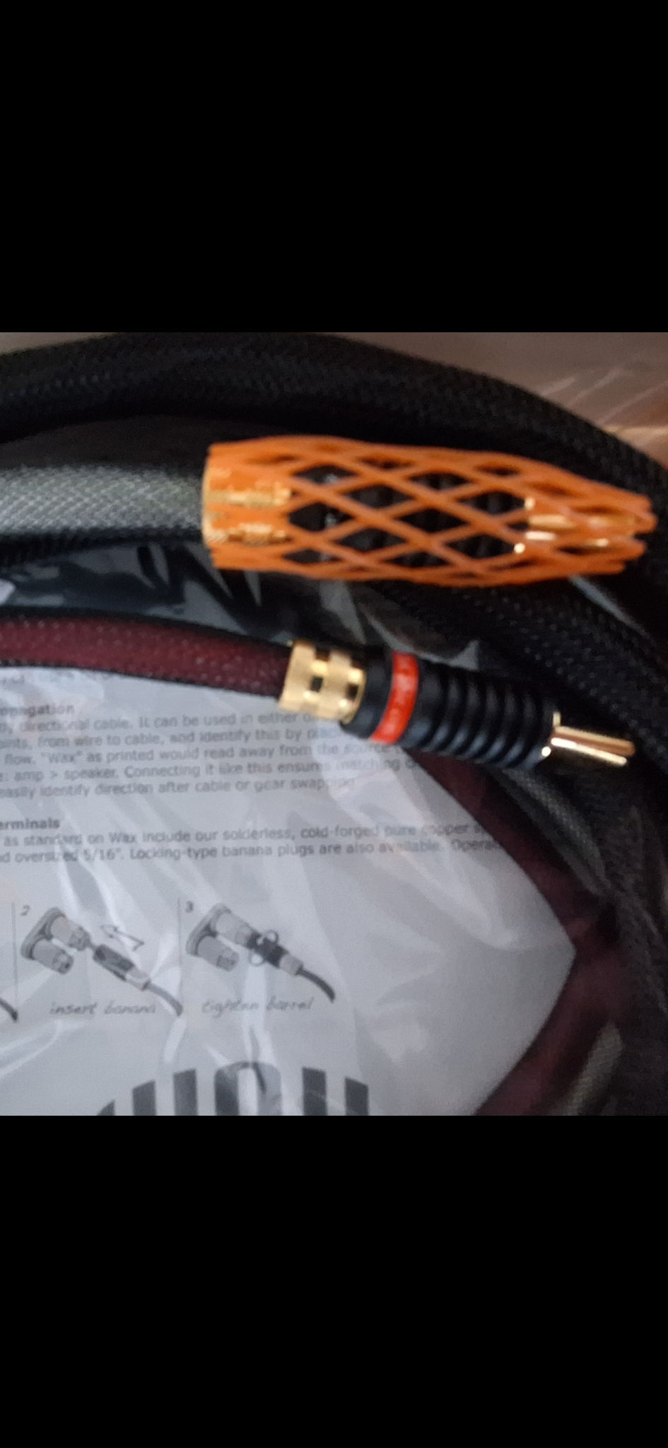 ZU AUDIO model WAX Loudspeaker Cables 2.5 meters (8' 2 ... 2