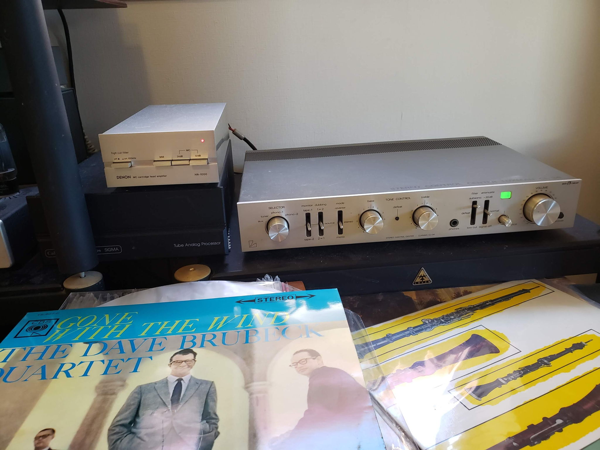 Luxman CL34, CAL Sigma DAC, Denon HA-1000