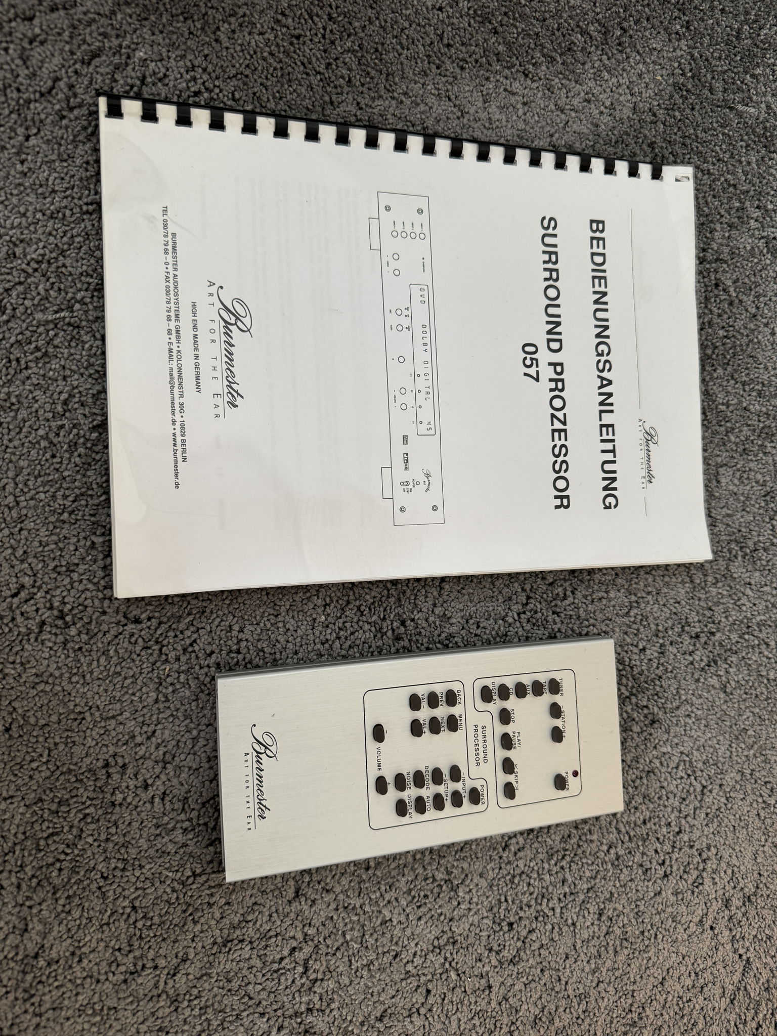 Burmester 057 surround processor pre amp 4