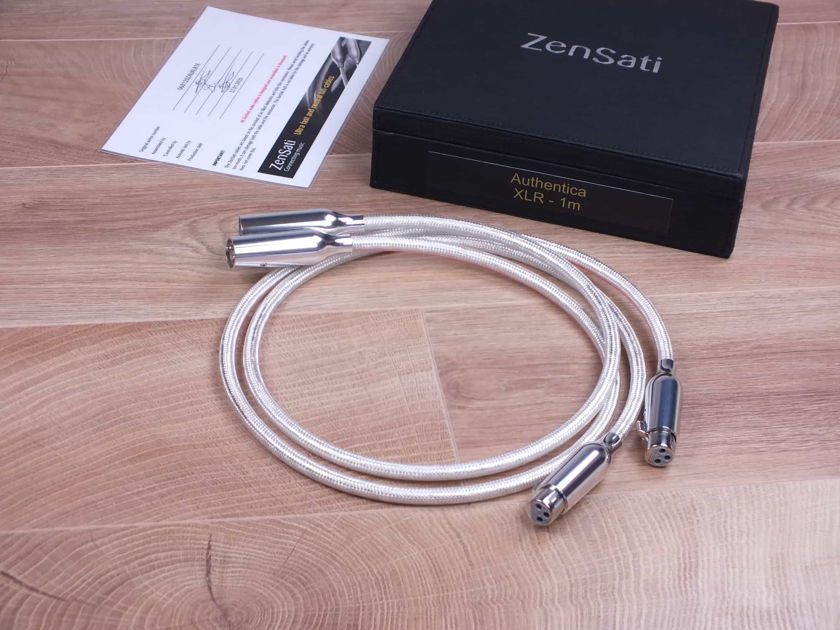 Zensati Authentica highend audio interconnects XLR 1,0 metre