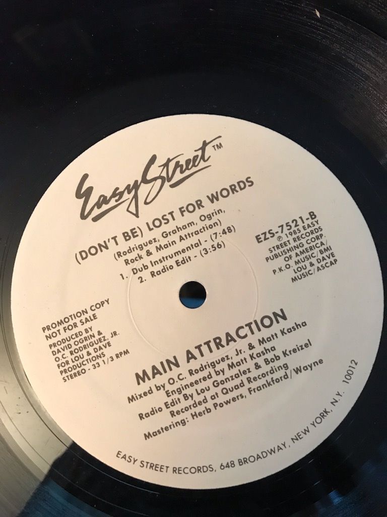 1985 - MAIN ATTRACTION - (DON'T BE) LOST FOR WORDS  198... 5