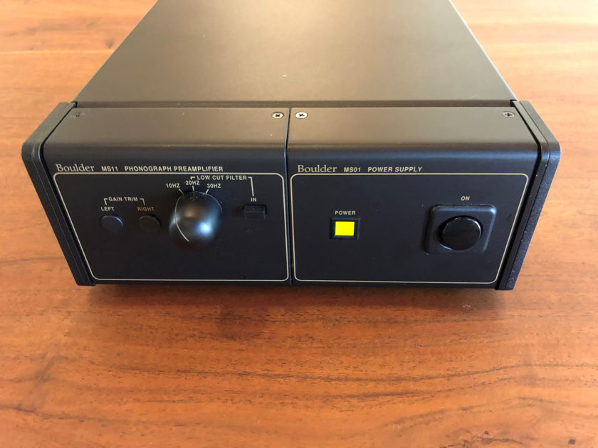 Rare Boulder MS11 Phono Stage & Universal Voltage MS01 Power Supply