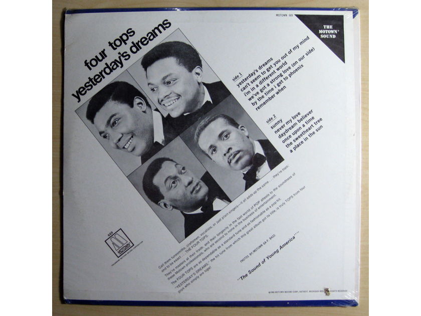 Four Tops - Yesterday's Dreams - SEALED 1968 ORIGINAL VINYL L Motown MS 669