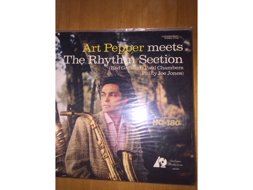 Art Pepper  Meets the Rhythm Section Analogue Productions Sealed LP