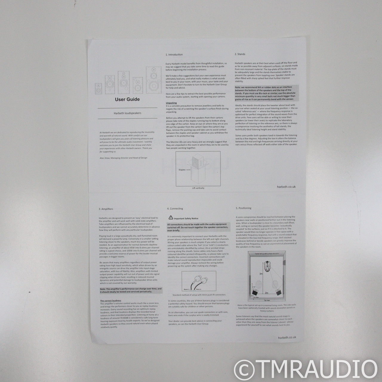 Harbeth 30.2 XD Bookshelf Speakers; Tamo Ash Pair (74073) 9