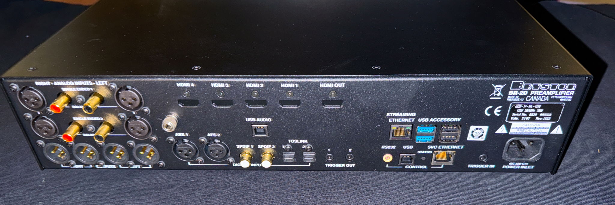 Bryston Preamplifier Model BR-20 2