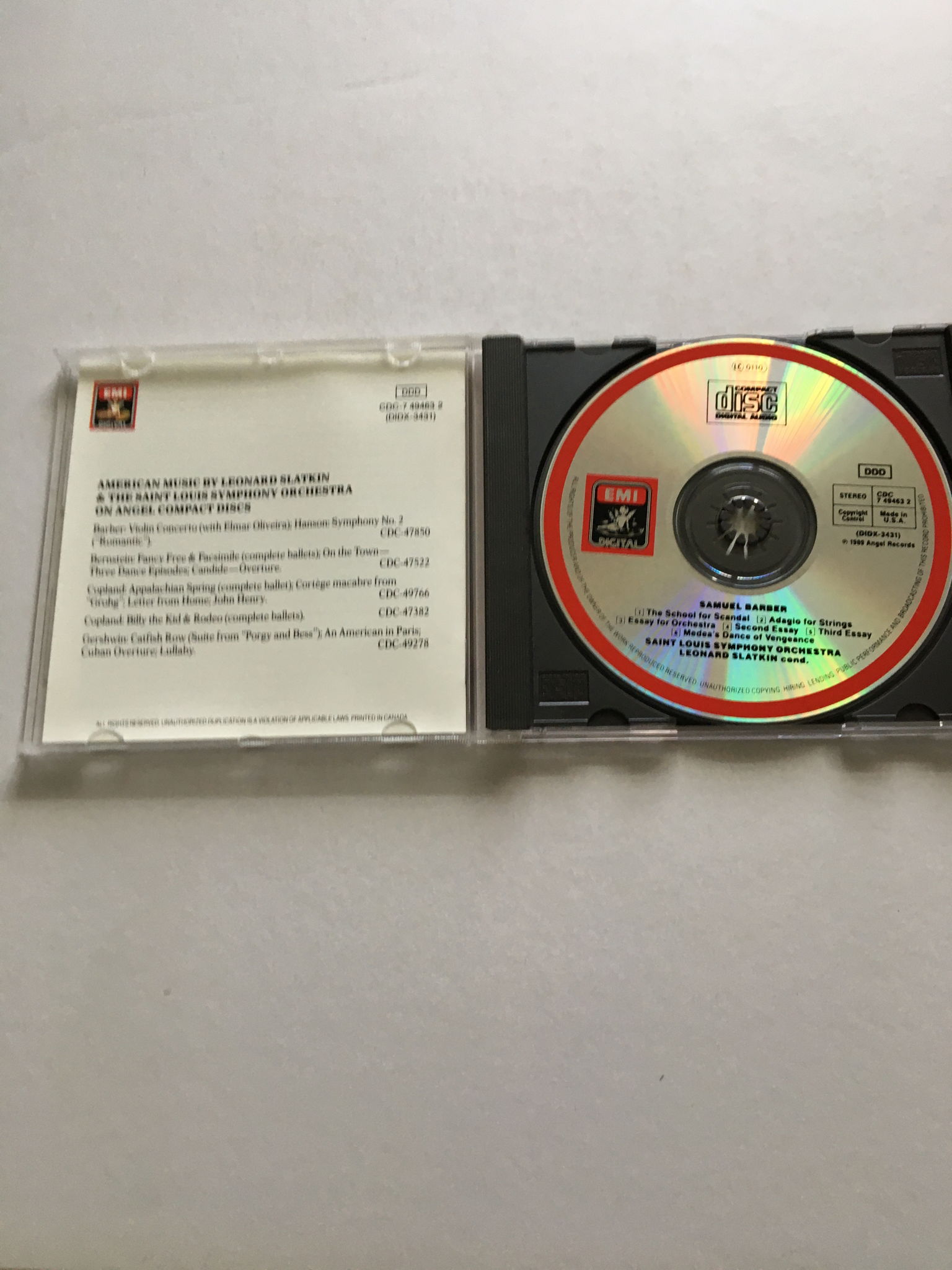 Samuel Barber Saint Louis symphony Slatkin  Music of Sa... 3