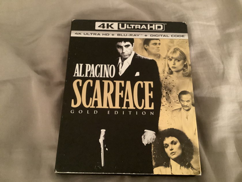Al Pacino Scarface 4K Ultra HD + Blu Ray DVD  Scarface