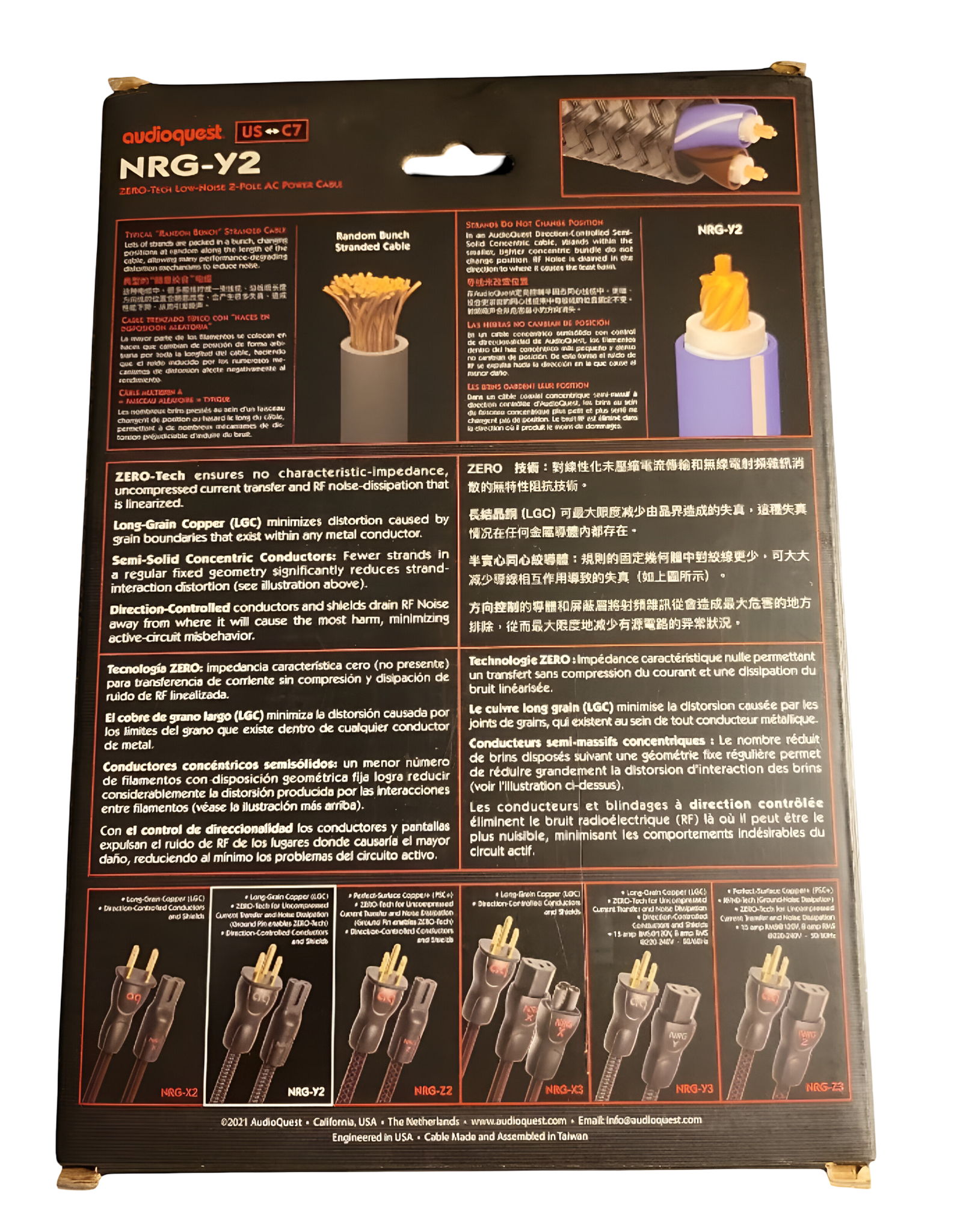 AudioQuest NRG-Y2 Power Cable, 3.0 Meter or 10 Feet, wi... 6