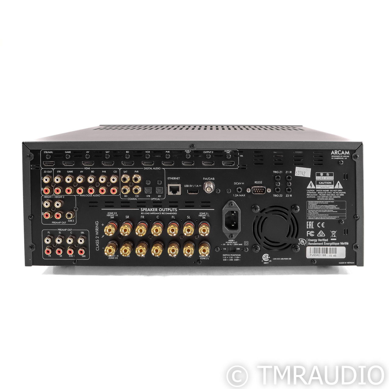 Arcam AVR850 7.1-Channel Home Theater Processor (63742) 5