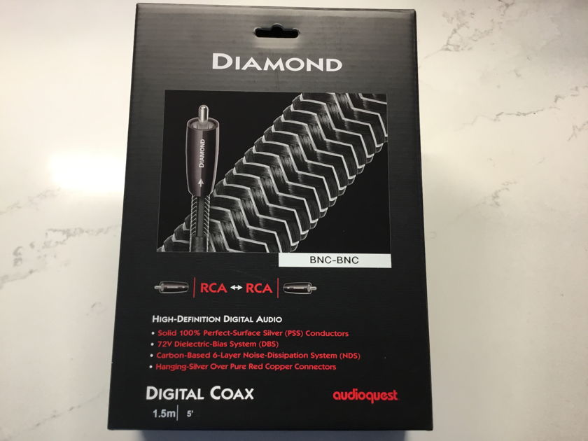 AudioQuest Diamond - Digital Coax Audio Cable 1.5m***AQ prices going up 30% Sept 30