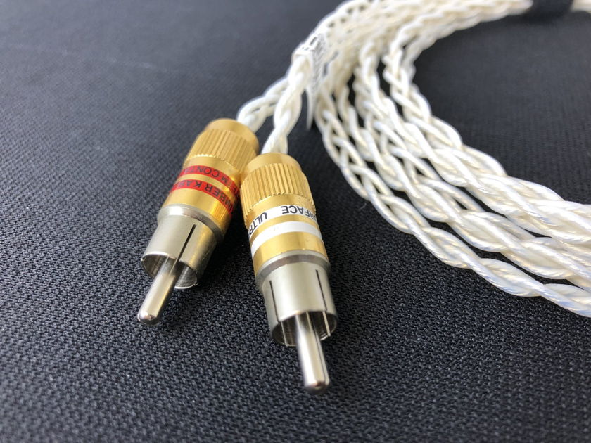 Kimber Kable KCAG Silver Analog Audio Cable, Ultraplate RCAs, 1.5 Meters