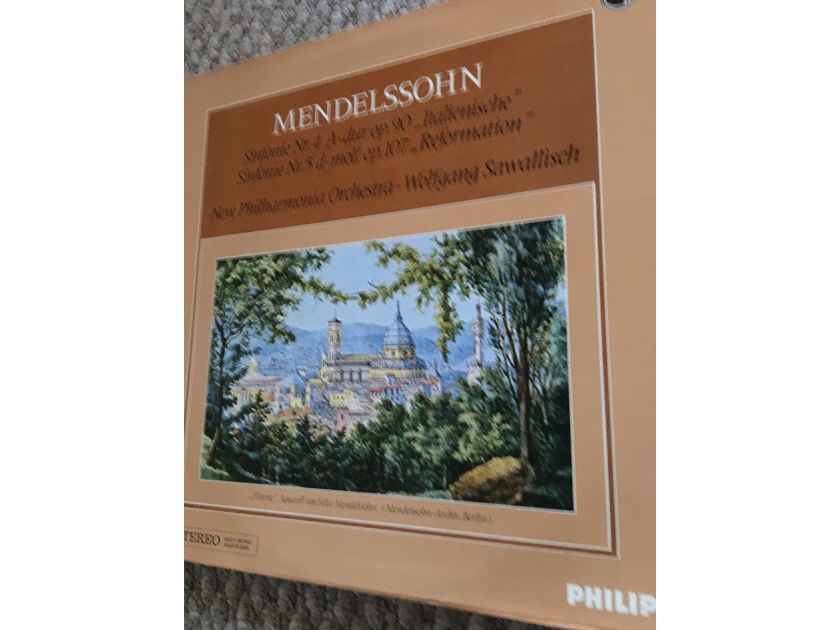 Mendelssohn new philharmonia orchestra  Wolfgang Sawallisch lp record Philips