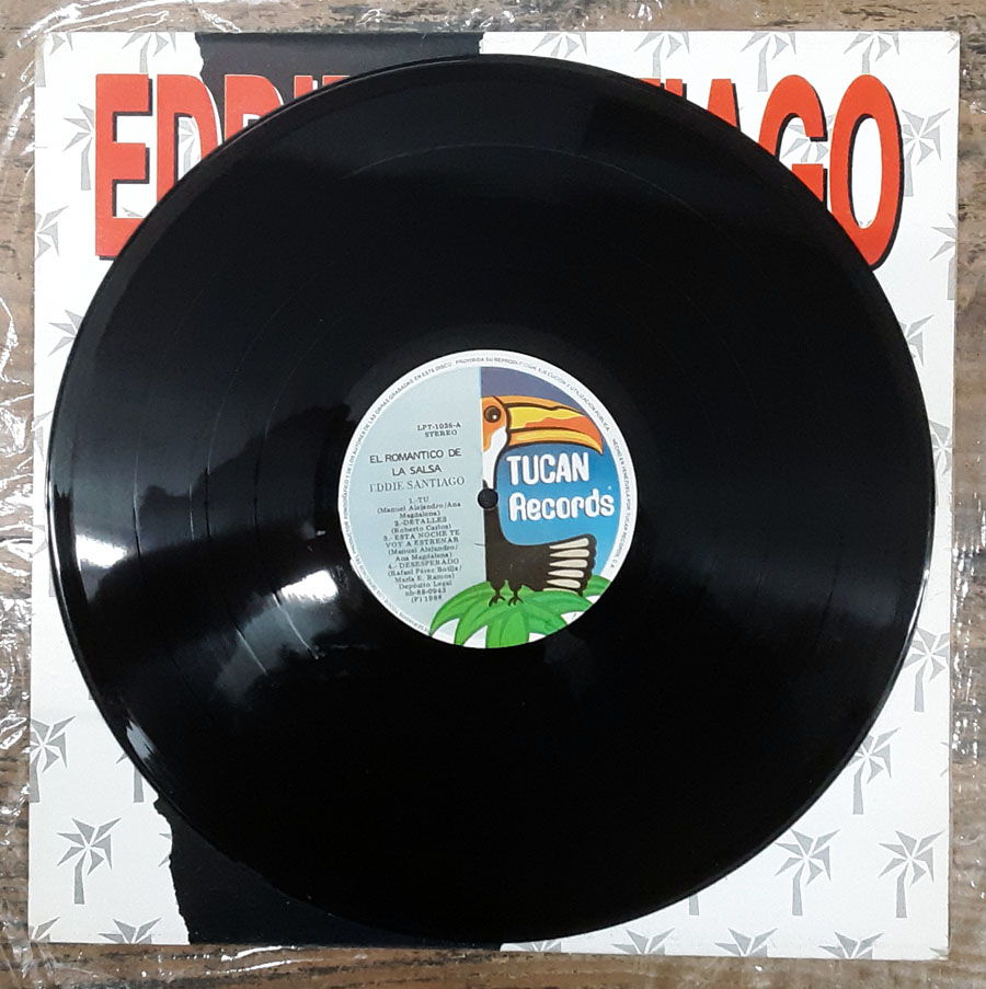 Eddie Santiago - El Romantico De La Salsa EX+ Vinyl LP ... 3