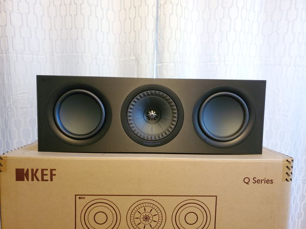 KEF Q650c 6.5" 2.5 Way Center Channel Speaker Black Lik...